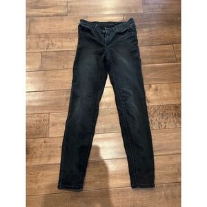Zara Straight Leg Black Wash Jeans Women's Size‎ 6